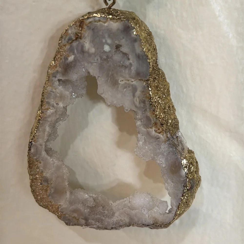 HANDMADE Green Beaded‎ Quartz Pendant Necklace